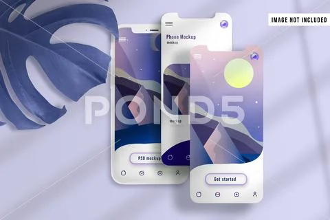 Phone Interface Mockup PSD Template