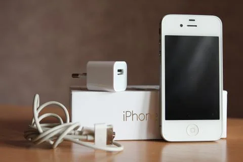 Phone iphone 4S with kit Foto stock