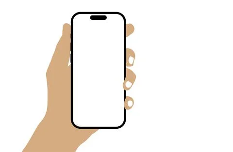 A phone iphone advertisement on the vector Illustrazione stock