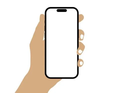 Phone iphone advertisement on the white backgrounds Stock Illustration