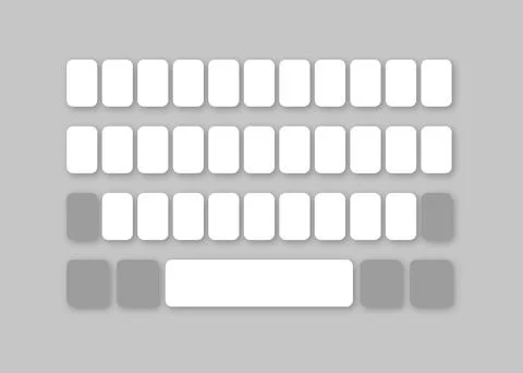 Phone keypad keys with shadow in flat Stock Illustration