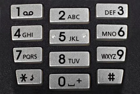 Phone keypad Stock Photos