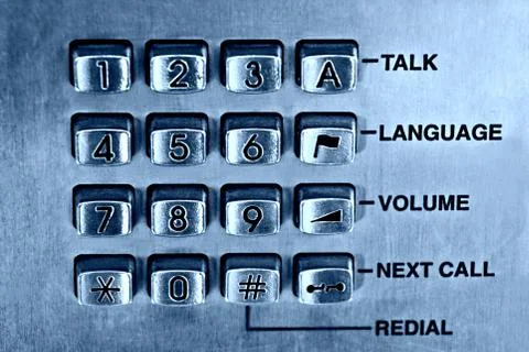 Phone keypad Stock Photos