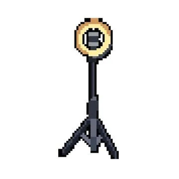 Phone light ring pixel art vector illustration イラスト素材