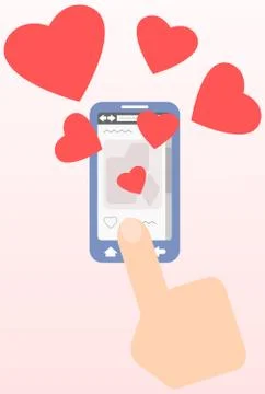 Phone Likes Stock Illustration