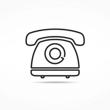 Phone Line Icon Stock-Illustration