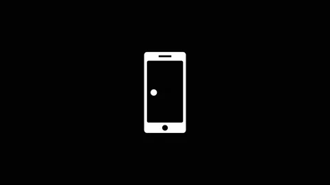 Phone loading icon animation. Video stock 168290569