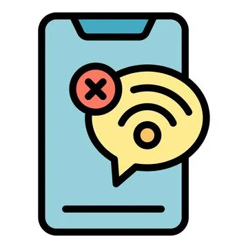 Phone lost connection icon vector flat Stock Illustration