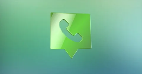 Phone Message Color 3d Icon 4K Stock Footage 66508703