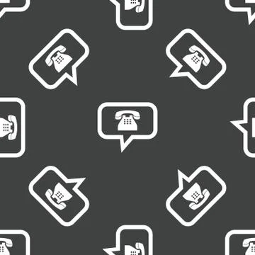 Phone message pattern Illustrazione stock