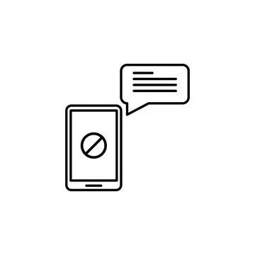 Phone, message, problem icon. Element of telecommunication icon for mobile Stock Illustration