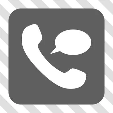 Phone Message Rounded Square Button 스톡 일러스트