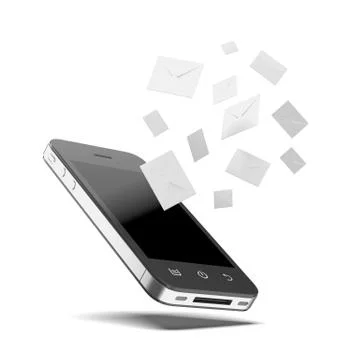 Phone messages 库存插图