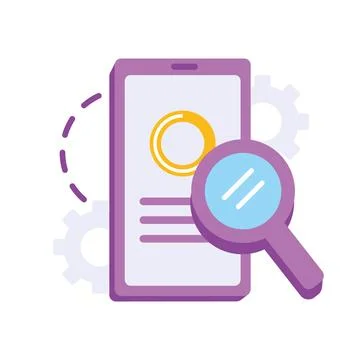 Phone mobile development programming Stock Illustration