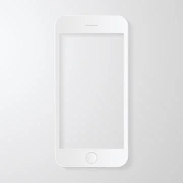 Phone mobile vector drawing paper style Stock Illustration
