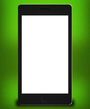 Phone mockup green backdrop 스톡 일러스트