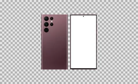 Phone mockup on transparent background Stock Illustration