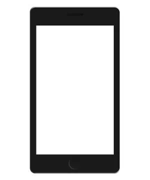 Phone mockup white backdrop Stock Illustration