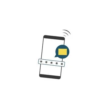 Phone notification sign icon. Vector illustration eps 10 Stock Illustration