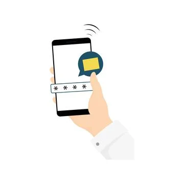 Phone notification sign icon. Vector illustration eps 10 Stock Illustration