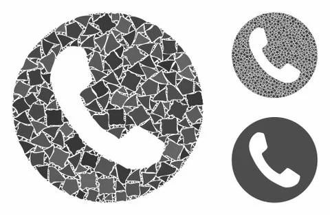 Phone number Composition Icon of Humpy Parts Stockillustratie