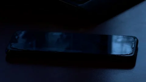 Phone one the table Stock Footage 320640422