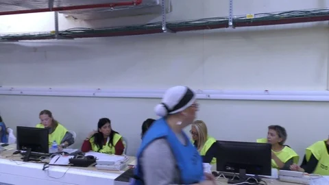 Phone operators in Galilee Medical Center are ready for information Stock Footage 83402691