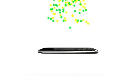 Phone Particle (HD) Video stock 7729320
