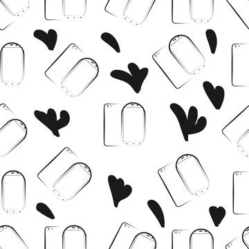 Phone pattern Stock Illustration