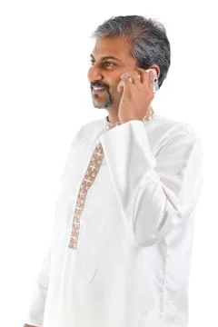 On the phone Stock Photos