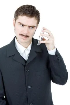 On the phone Stock Photos