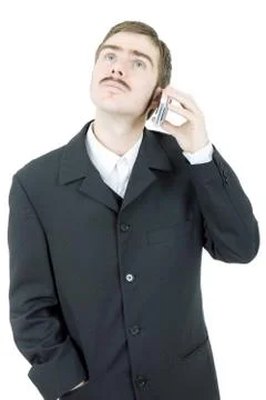 On the phone Stock Photos