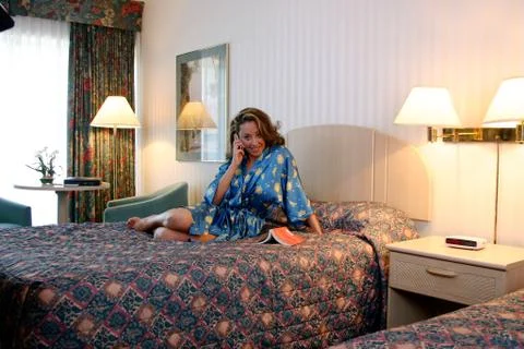 On the phone Stock Photos