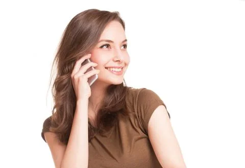 On the phone. Stock Photos