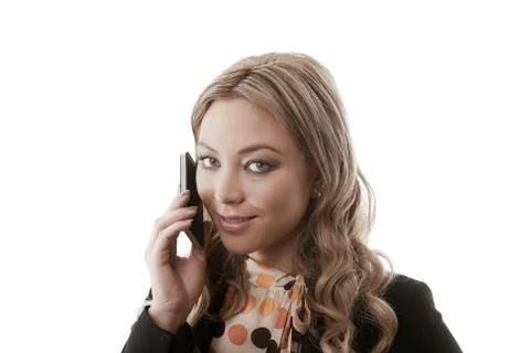 On the phone Stock Photos