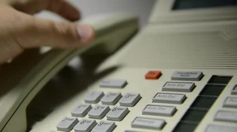 Phone pick up hang up Stock Footage 21452454