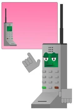 Phone pointer Stock Illustration