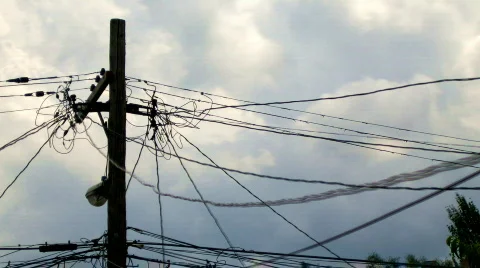 Phone Pole Stock Footage 101884