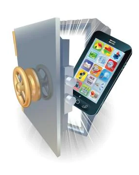 Phone protection concept Illustrazione stock