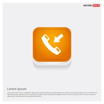 Phone receiver icon. Stock Illustration