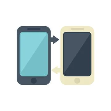 Phone redesign icon flat vector. Web ui Illustrazione stock