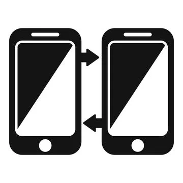 Phone redesign icon simple vector. Web ui Stock Illustration