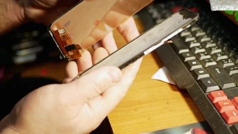 Phone Repairing in the process Stock Footage 168931459