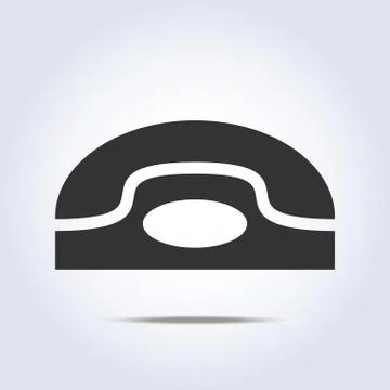 Phone retro icon in vector Illustrazione stock
