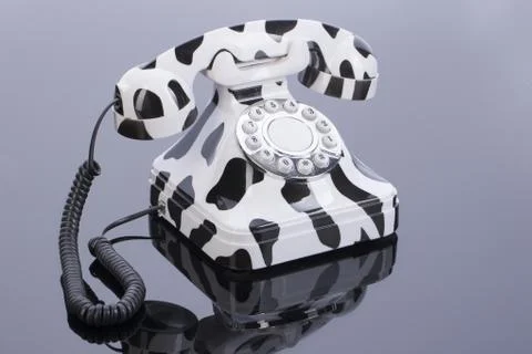 Phone In Retro Style Stock Photos