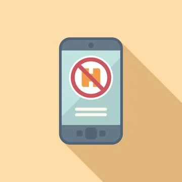 Phone return goods icon flat vector. Box parcel Illustration