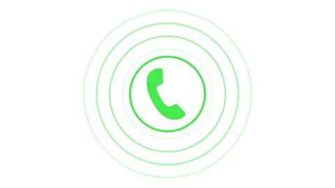 Phone ring icon flat, Smartphone, phone call mobile symbol 库存影片 347258072