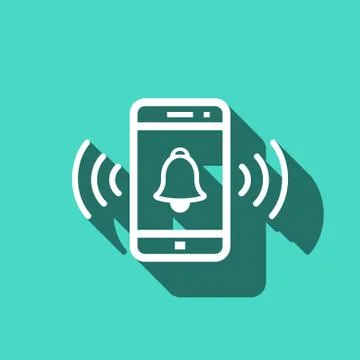 Phone rings icon stock vector illustration flat design Stock-Illustration