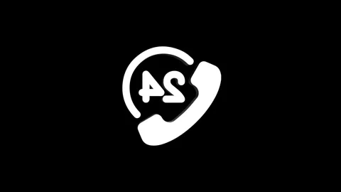 Phone rotating 3d icon 4k animation, call looping with alpha channel. mobil.. Stock Footage 313474099