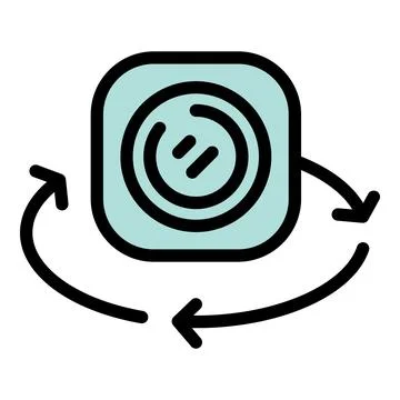 Phone rotating screen feature enabling landscape and portrait mode イラスト素材